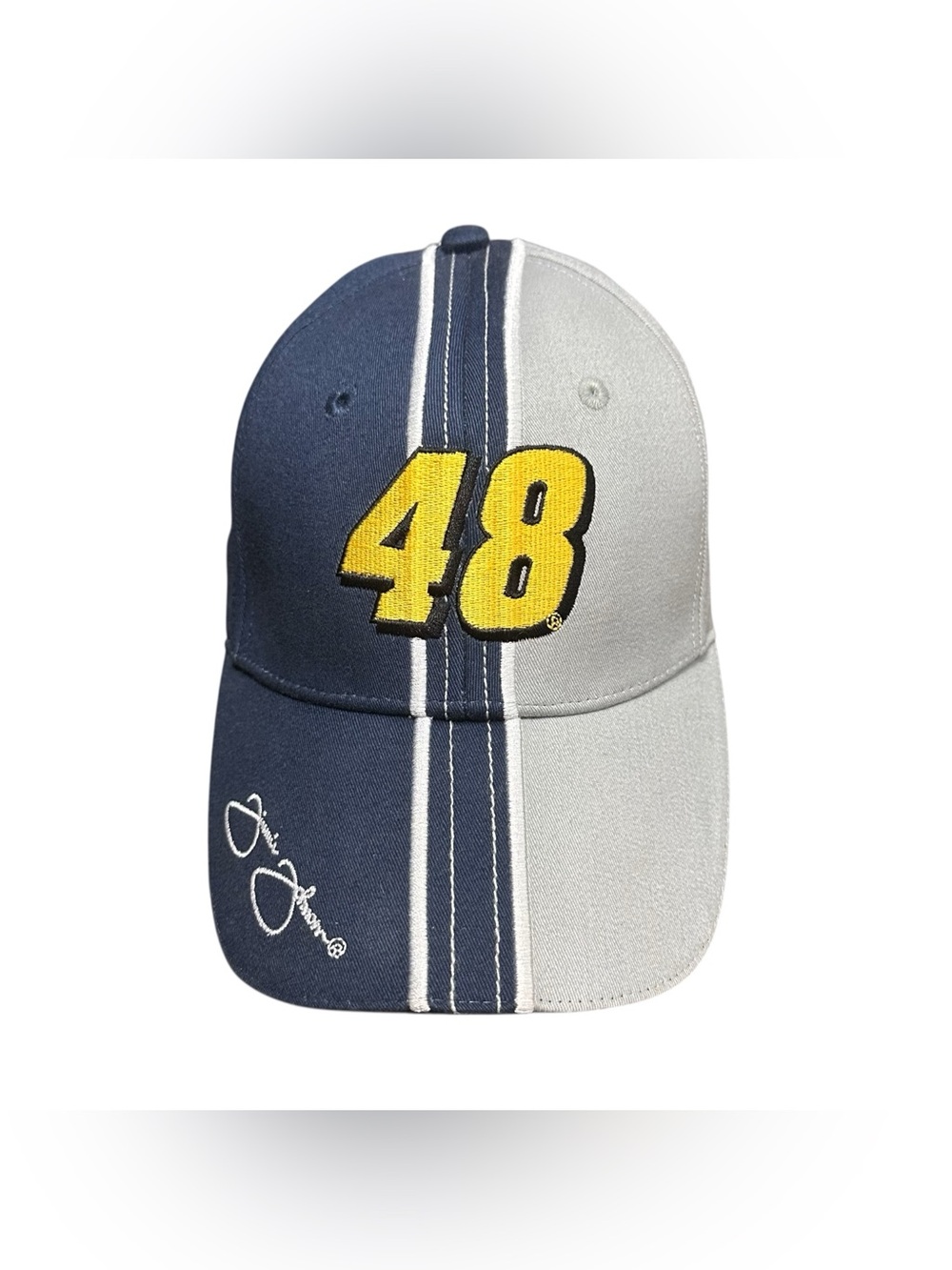 Jimmie Johnson #48 Lowe’s Racing NASCAR Winners Circle Adjustable Hat Cap Blue